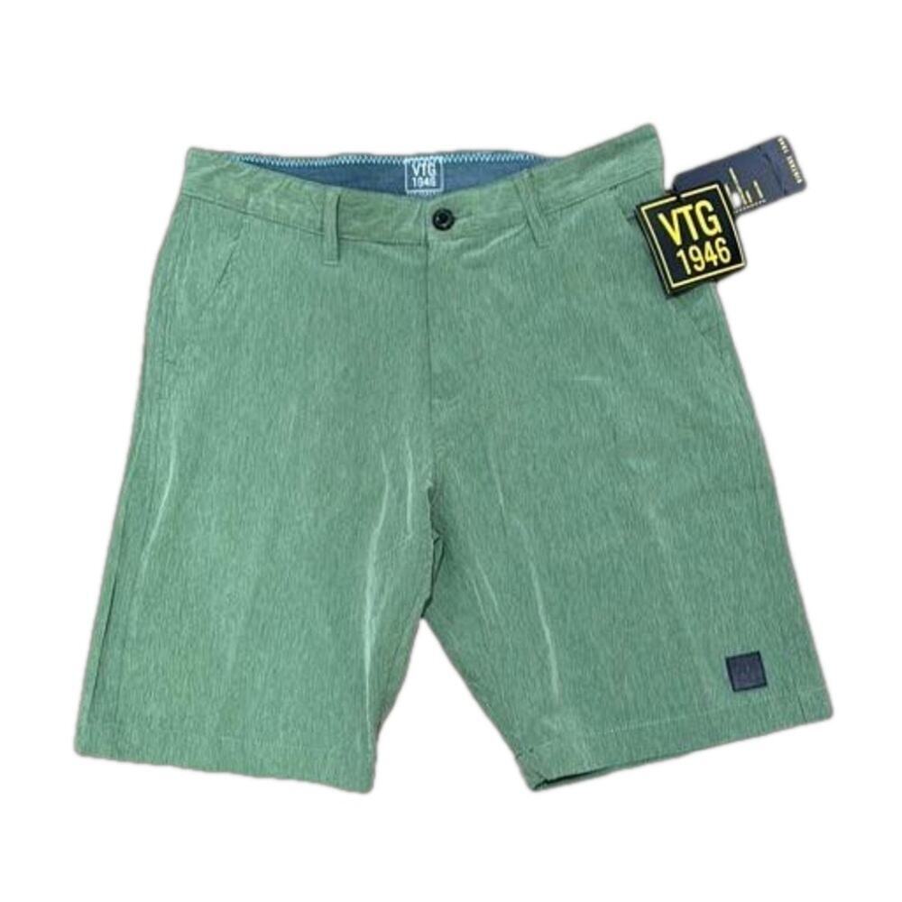 Men’s Vintage 1946 Performance Short Active Outdoor Size 31 Green w Stretch